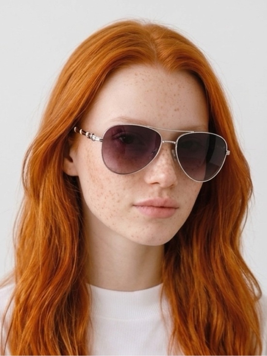 Brighton Silver Interlok Harmony Aviator SunglassesNWOT